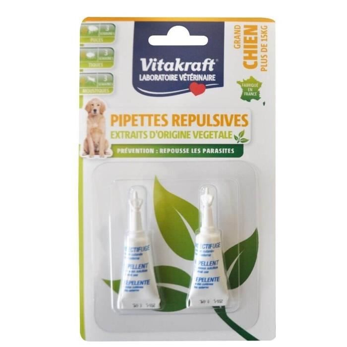 VITALKRAFT Pipettes insectifuges pour grand chien - 4 g