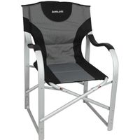 CHAISE DE CAMPING MIDLAND Fauteuil aluminium Director Big Size - Noi CHAISE DE CAMPING MIDLAND Fauteuil aluminium Director Big Size - Noi