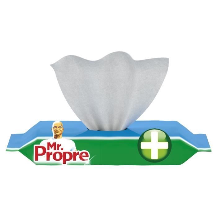 MR PROPRE Lot de 60 lingettes de nettoyages multi-usages antibactériennes - 410 g