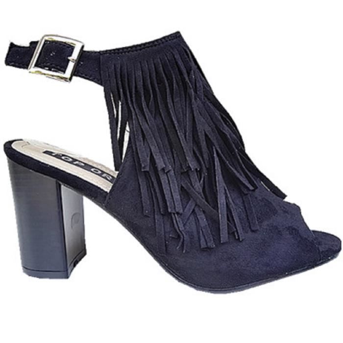 Femme Fille Haut Sandales Bloc A Talon Fashionfolie888 Chaussure ikuXOPZT