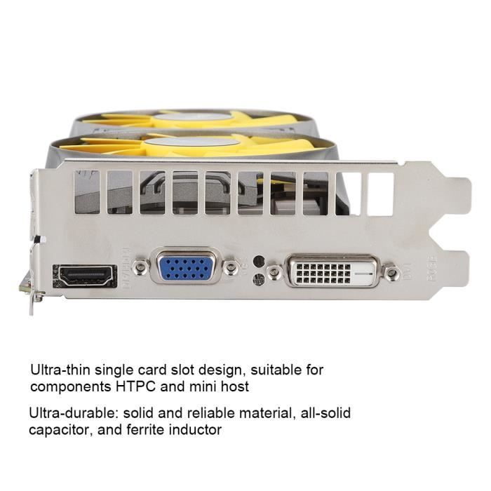 Carte graphique GDDR5 2 G cartes graphiques de3