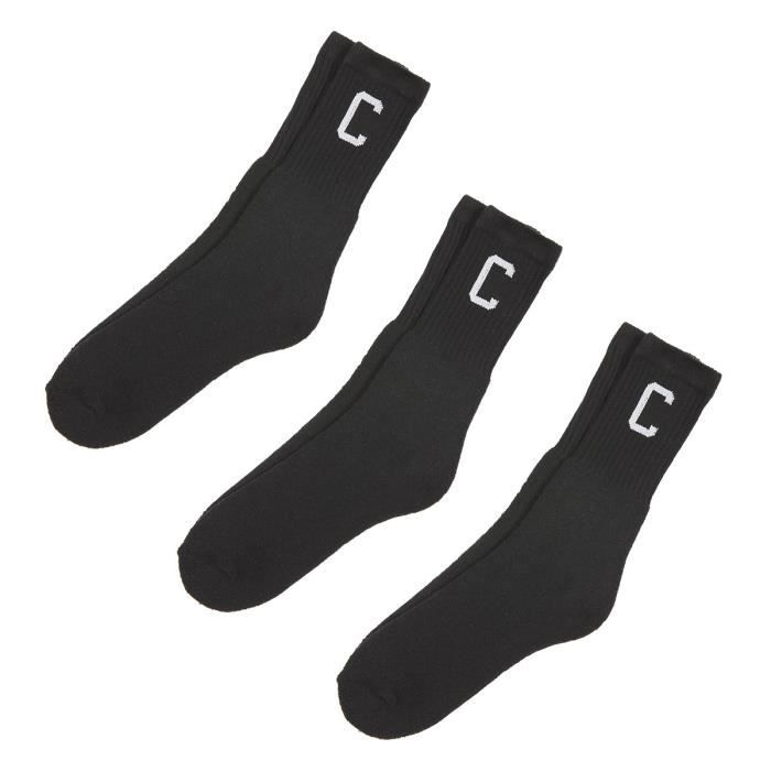 CAMPS UTD Lot de 3 paires de Chaussettes Tennis - Noir