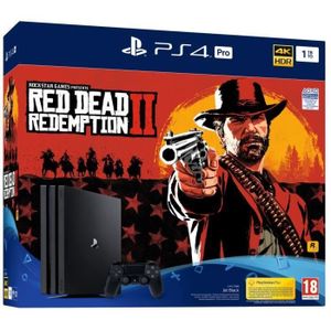 Pack PS4 Pro 1To Noire + Red Dead Redemption 2 Edition Standard Pack PS4 Pro 1To Noire + Red Dead Redemption 2 Edition Standard