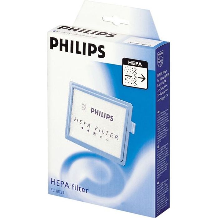 Accessoire aspirateur - PHILIPS FC8031/00 Filtre de sortie HEPA - compatibilité S-filter