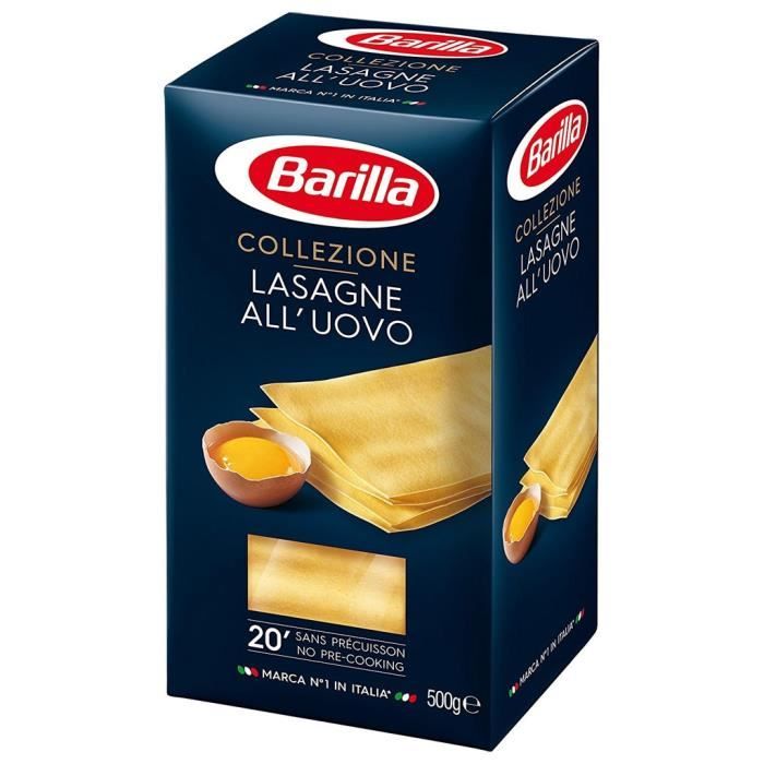 Barilla Collezione Lasagne All’Uovo 500g (lot De 6) - Achat / Vente ...