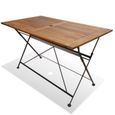 R164 Cet Ensemble De Salle A Manger Pliable De 7 Pieces En Bois D Acacia Massif A Un Design Classique Qui En Fera Un Exc