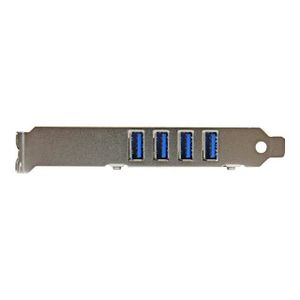 STARTECH Carte contrôleur PCI Express ? 4 ports USB 3.0 - Adaptateur PCIe 4x USB A (F) avec UASP et alimentation SATA
