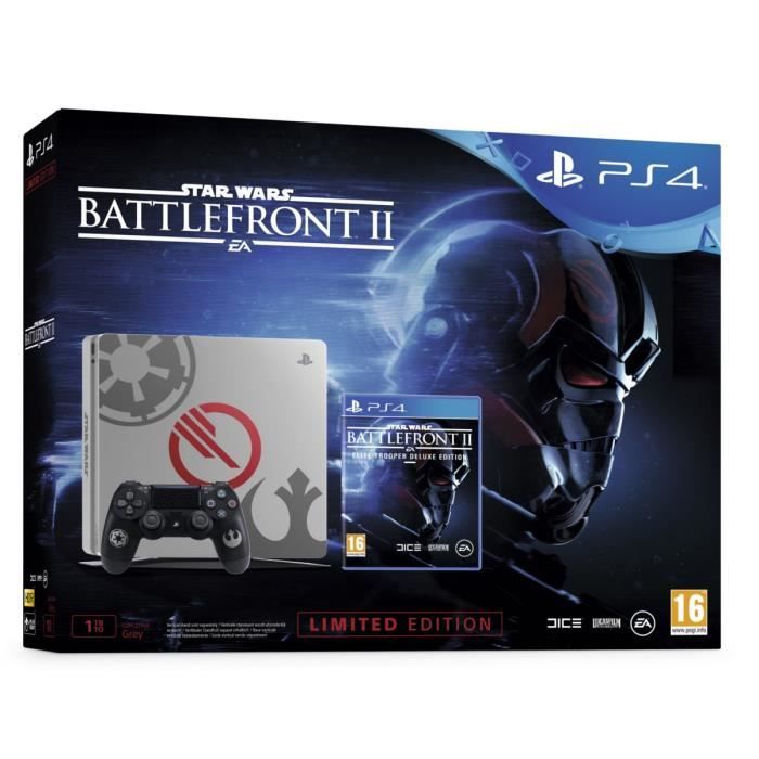 Nouvelle PS4 1 To Star Wars Battlefront II Edition Spéciale + Star Wars Battlefront II Edition Deluxe