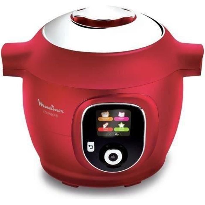 MOULINEX CE851500 COOKEO Multicuiseur intelligent avec 150 recettes préprogrammées - Rouge