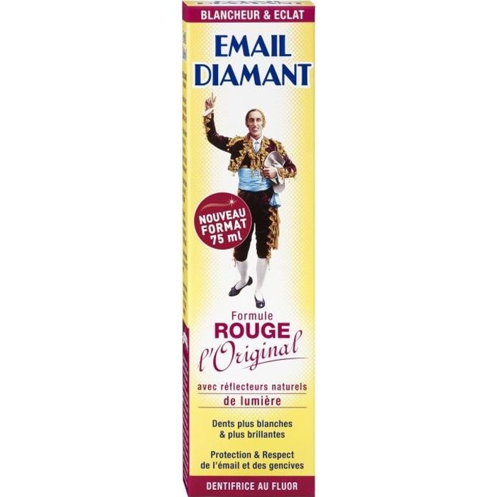 EMAIL DIAMANT Dentifrice Formule Rouge Tube 75 ml