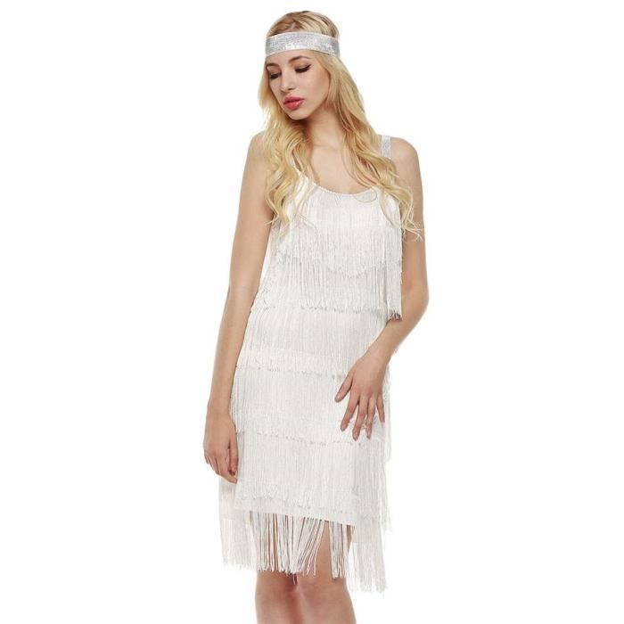 Robe de bal vintage à année 20 Gatsby à bretelles avec ...