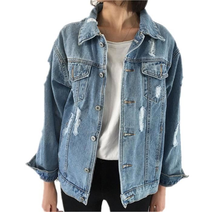 Veste Jeans Printemps Automne Femme Blouson En Et Tomwell wqRpwP1X