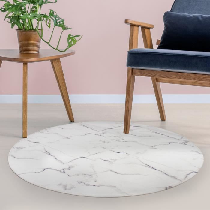 tapis marbre 60 x 60 cm blanc multicolore - achat / vente tapis