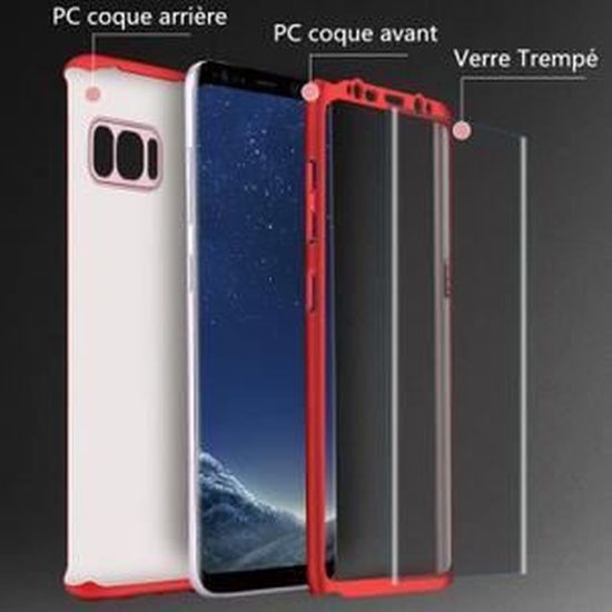 coque integrale rouge note 8 samsung