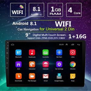 TEMPSA 9 pouce Voiture Autoradio stéréo Double 2DIN Android 8.1 WIFI DAB GPS 1+16G GPS Bluetooth Navigation TEMPSA 9 pouce Voiture Autoradio stéréo Double 2DIN Android 8.1 WIFI DAB GPS 1+16G GPS Bluetooth Navigation