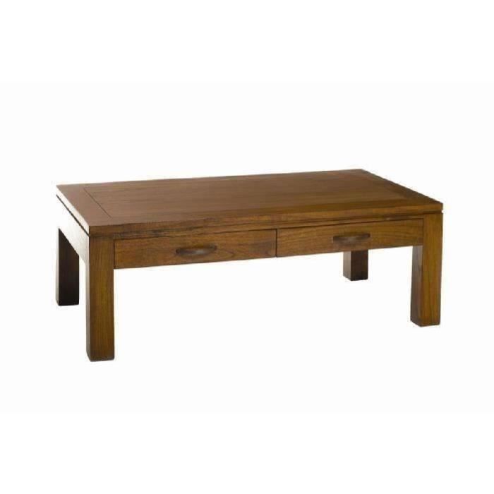 Table basse 110x60cm 2 tiroirs