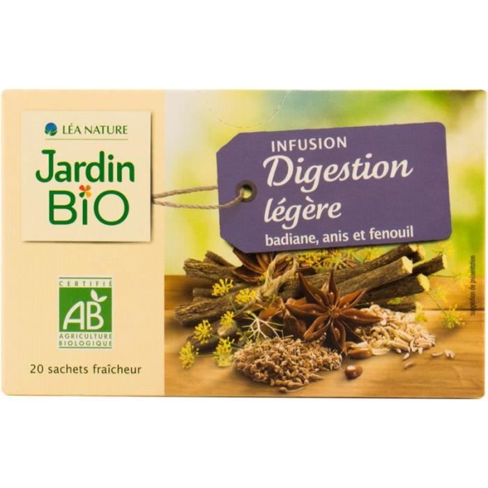 JARDIN BIO Infusion digestion léger bio - 30g