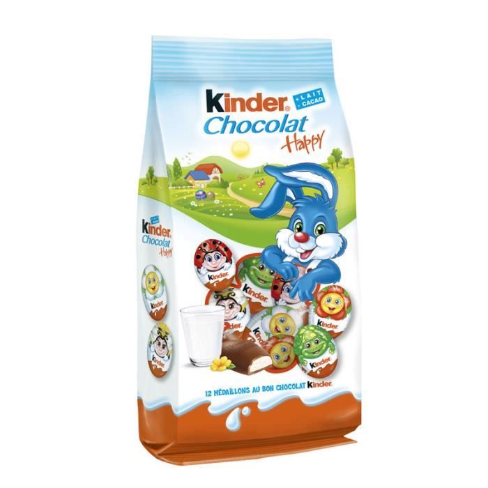 KINDER Happy chocolat x12 médaillons 102g Achat / Vente chocolat