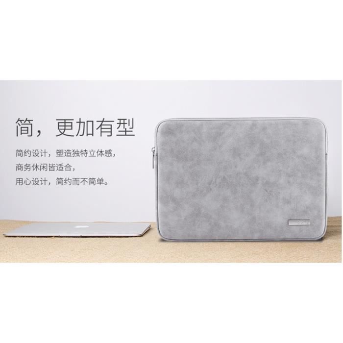 Housse Laptop Sleeve en Cuir suède pour Ordinateur2