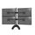 Support de bureau pour 4 écrans PC 13''-27"