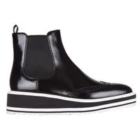 BOTTE Demi bottes femme en cuir spazzolato Prada BOTTE Demi bottes femme en cuir spazzolato Prada