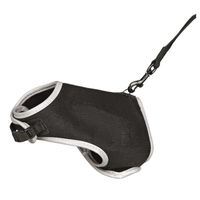 HARNAIS ANIMAL TRIXIE Harnais doux avec laisse - Rouge et noir - HARNAIS ANIMAL TRIXIE Harnais doux avec laisse - Rouge et noir -