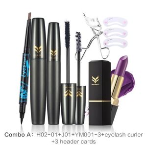 5 En 1 Maquillage Set Mascara Eyeliner Rouge à Lèvres Carte