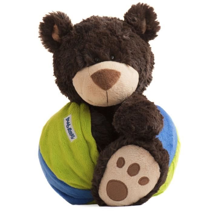 BUDDY BALL Peluche Ours en boule avec rangement Sam
