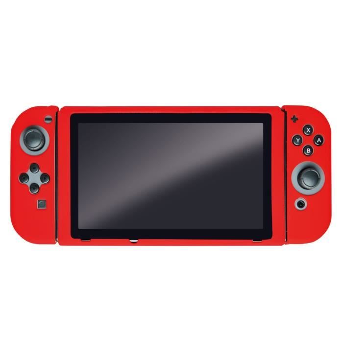 Housse de Protection rouge en silicone Steelplay pour Switch