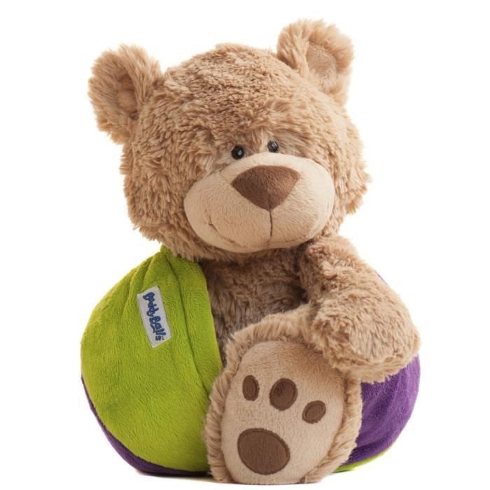 BUDDY BALL Peluche Ours en boule avec rangement Eva