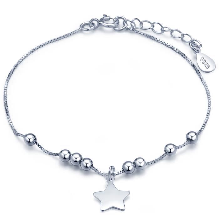 enfant pour femme Materia Breloque en forme d/’/étoile en argent 925 pour bracelet