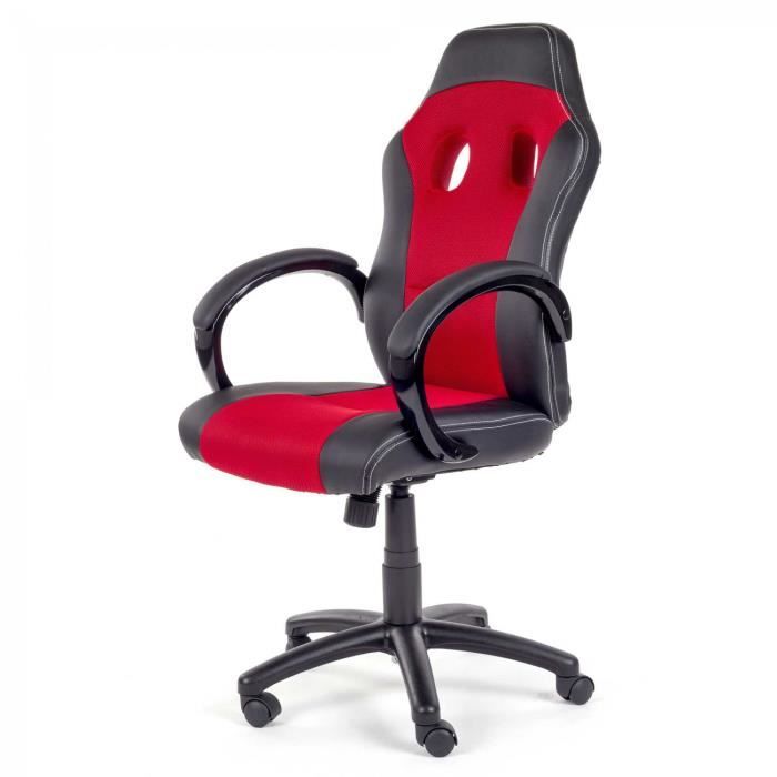 Chaise de bureau rouge  Achat / Vente Chaise de bureau rouge pas cher