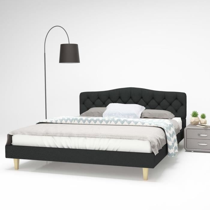 Cadre De Lit Bois 160x200 Achat Vente Pas Cher