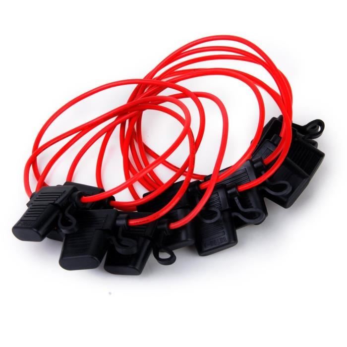 100m noir /& rouge paroi mince 25 amp 2 noyau auto câble plate double TW02//02 noir