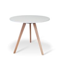 TABLE À MANGER SEULE Table à manger ronde scandinave blanche 80cm - Osl TABLE À MANGER SEULE Table à manger ronde scandinave blanche 80cm - Osl