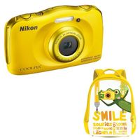 APPAREIL PHOTO COMPACT NIKON compact étanche COOLPIX W100 JAUNE + SAC A APPAREIL PHOTO COMPACT NIKON compact étanche COOLPIX W100 JAUNE + SAC A