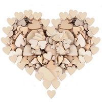 Décors de table 300pcs Bois en Forme de Coeur pour DIY Artisanat D Décors de table 300pcs Bois en Forme de Coeur pour DIY Artisanat D