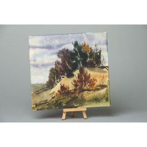 Peinture Moderne Aquarelle Soirée Faite Main 35704026 Achat