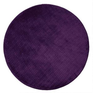 TAPIS CDaffaires Tapis rond (0) 90 cm velours uni zigga 
