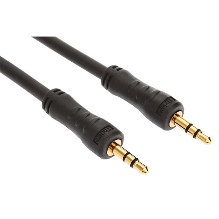 LTC AUDIO CA1.5JJ Cordon audio - 2 fiches Jack stéréo 3,5 mm - 1,5 m - Or