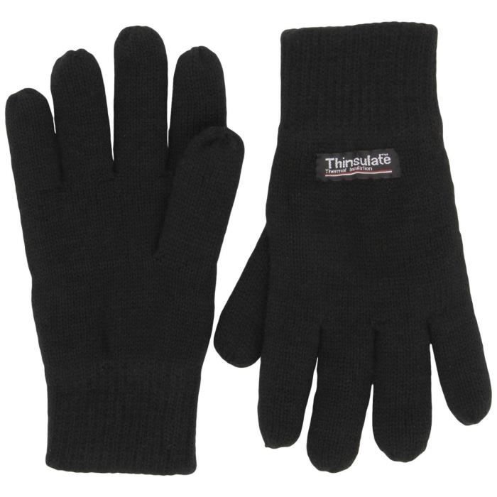 Highlander Drayton S'Amincit Bordée Gants Noir