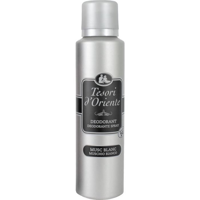 Tesori d'Oriente Déodorant Musc Blanc 150 ml