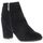 Bottines femme noires à gros talon de 8cm look dai
