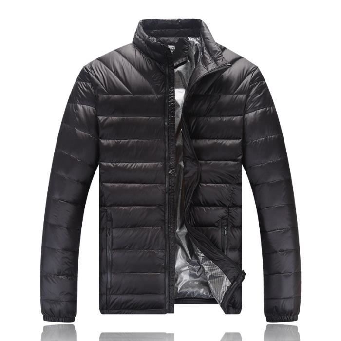 Longues Homme Montant Simple Épaisse Violet Col noir Chaud bleu Flavor Doudoune Court Légère Manches Yd4pww