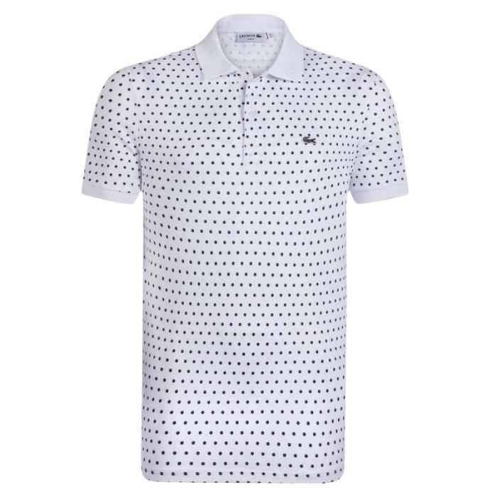 Courte Achat Polo Lacoste Manche Vente Hommes Blanc XZwkliuPOT