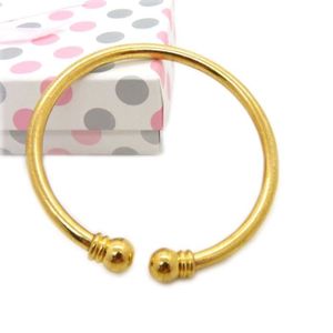 bracelet manchette plaqué or jaune 18 carats les femmes lisses bracelet