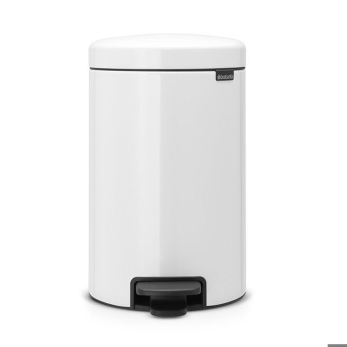 BRABANTIA Poubelle a pedale NewIcon 12L Blanc