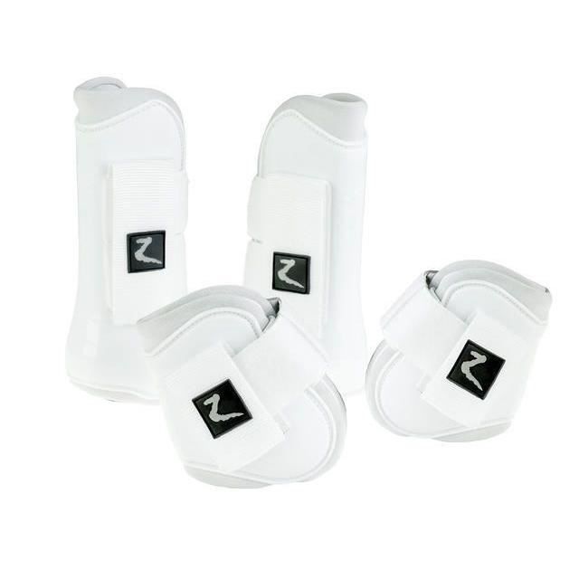 HORZE Ensemble complet de guêtres pour chevaux, taille Poney, blanc