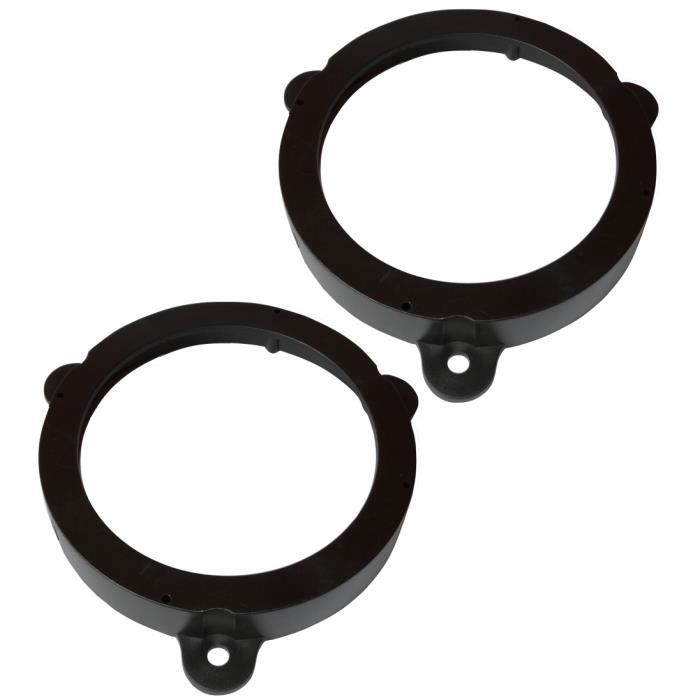 Aerzetix 2 adaptateurs supports de haut-parleurs enceintes 165mm pour porte avant ou arri/ère pour auto voiture