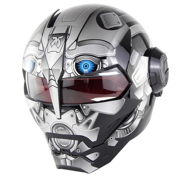 Casque Moto Unisexe De Marque Luxe Transformateurs Iron Man Soman